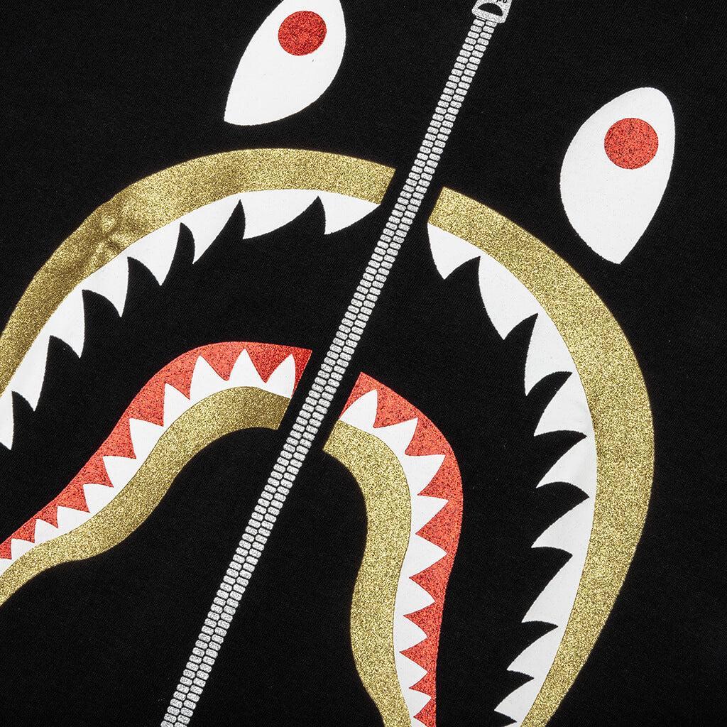 Glitter Shark Tee - Black Male Product Image