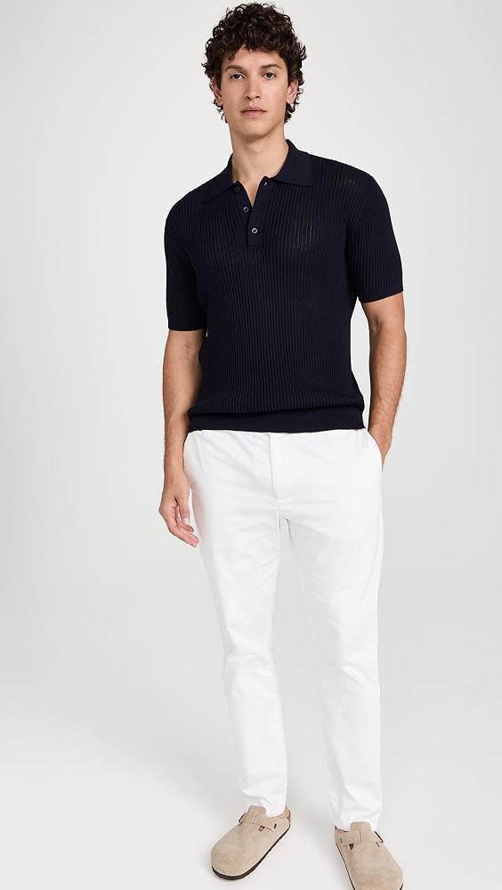 Frescobol Carioca Vidal Cotton Blend Buttoned Polo | Shopbop Product Image