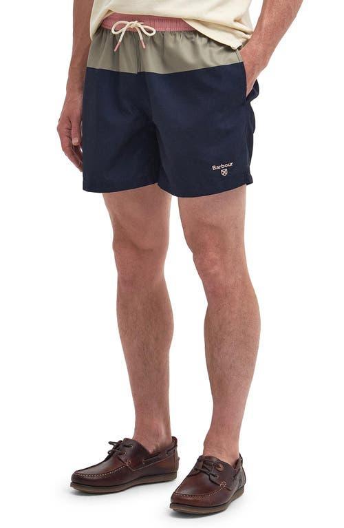 Barbour Mens Johann Colorblocked Swim Trunks Product Image