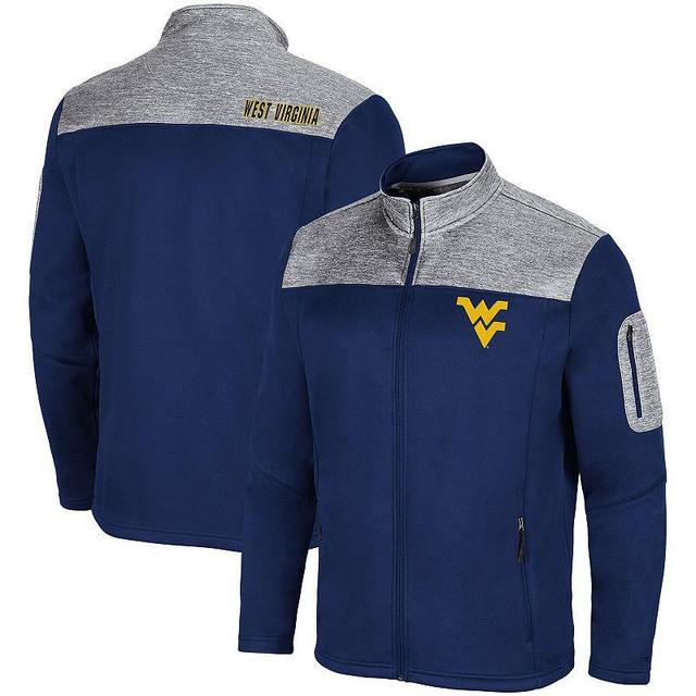 Mens Colosseum West Virginia Mountaineers Third Wheel Full-Zip Jacket Blue Product Image