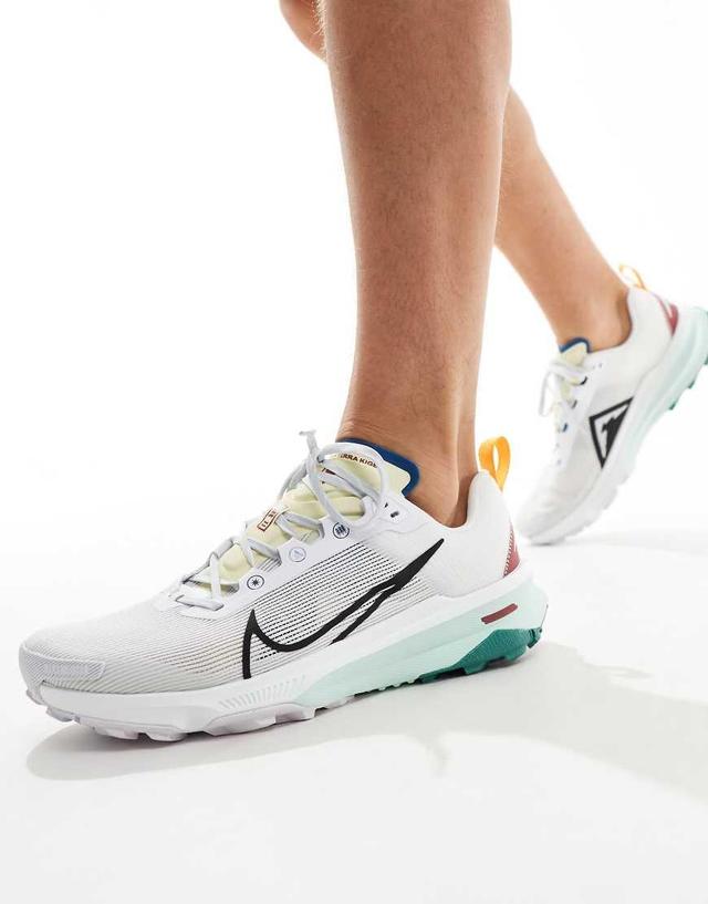 NIKE Kiger 9 Sneakers In White, Yellow And Blue Product Image