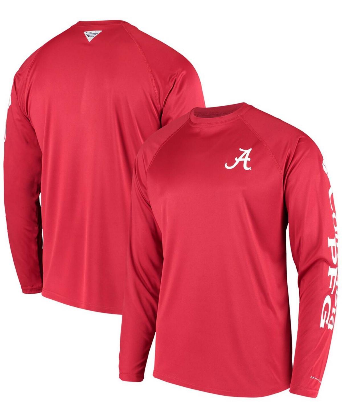 Columbia Men's Collegiate PFG Terminal Tackle Long Sleeve Shirt - Alabama- Product Image