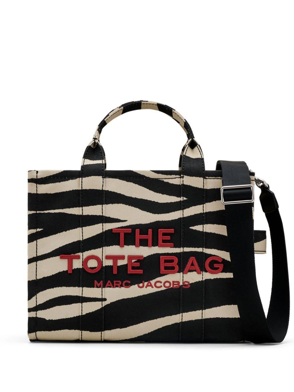 Zebra-print Tote Bag In Black Product Image