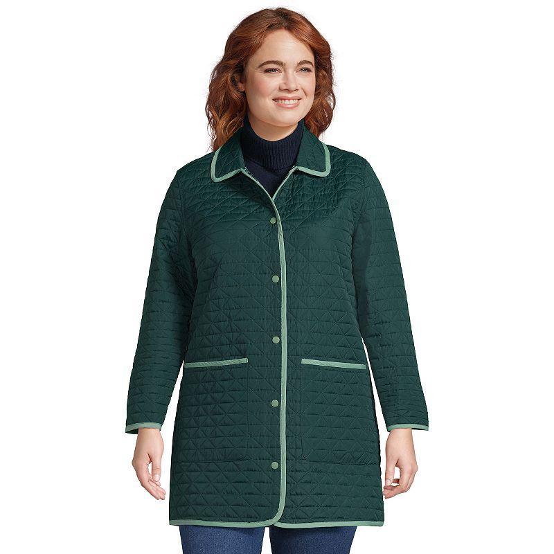 Plus Size Lands End Insulated Primaloft Reversible Coat, Womens Oxford Product Image