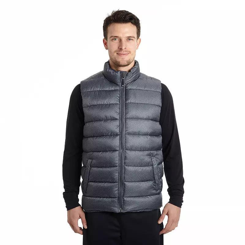 Mens Excelled Insulated Puffer Vest Grey Product Image