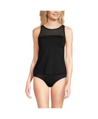 Womens Lands End Chlorine Resistant Smoothing Control Tankini Swim Top Product Image