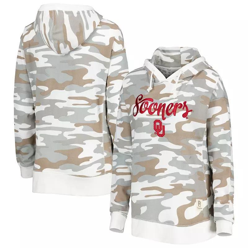 Womens Pressbox Camo Oklahoma Sooners San Pablo Pullover Hoodie Product Image