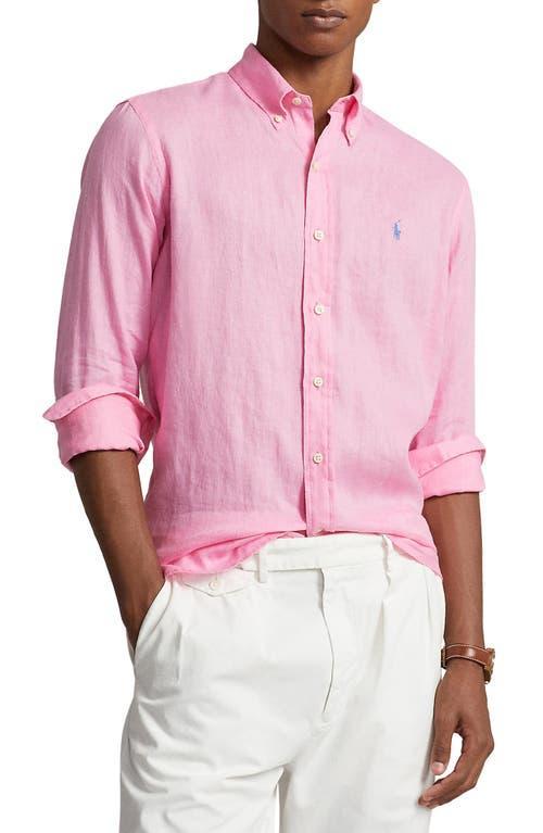 Polo Ralph Lauren Mens Classic Fit Linen Shirt Product Image