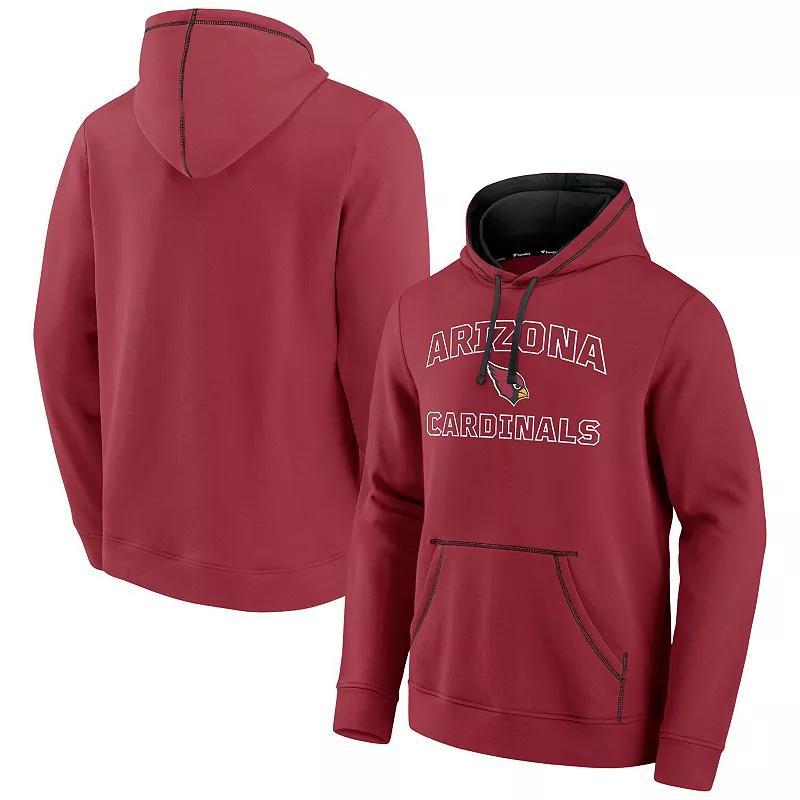 Mens Fanatics Branded Cardinal Arizona Cardinals Tiebreaker Pullover Hoodie Product Image