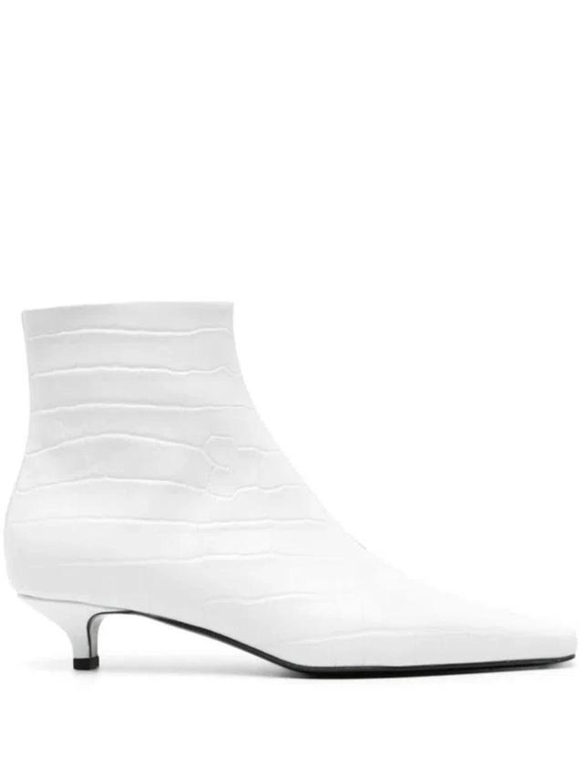 Leather Boots In White Product Image