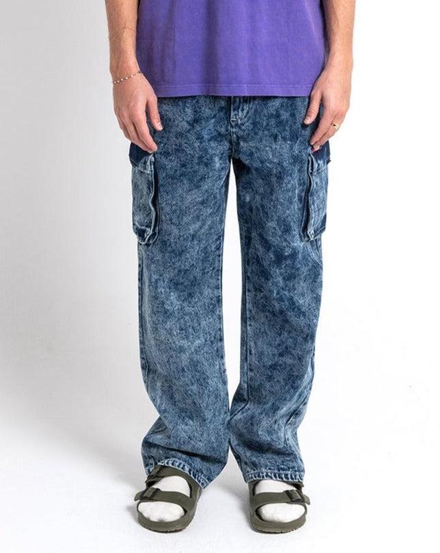 Burly Cargo Pant - Mid Indigo Product Image