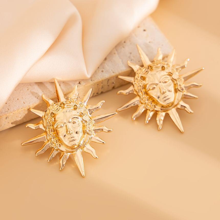 Apollo Sun Alloy Stud Earring Product Image