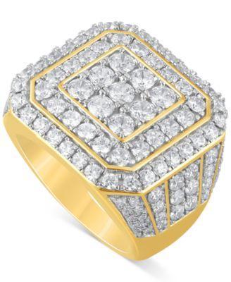 Mens Diamond Cluster Ring (5 ct. t.w.) in 10k Gold Product Image