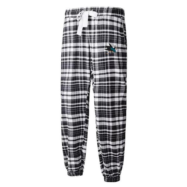 Womens Concepts Sport Black San Jose Sharks Mainstay Flannel Pants Product Image