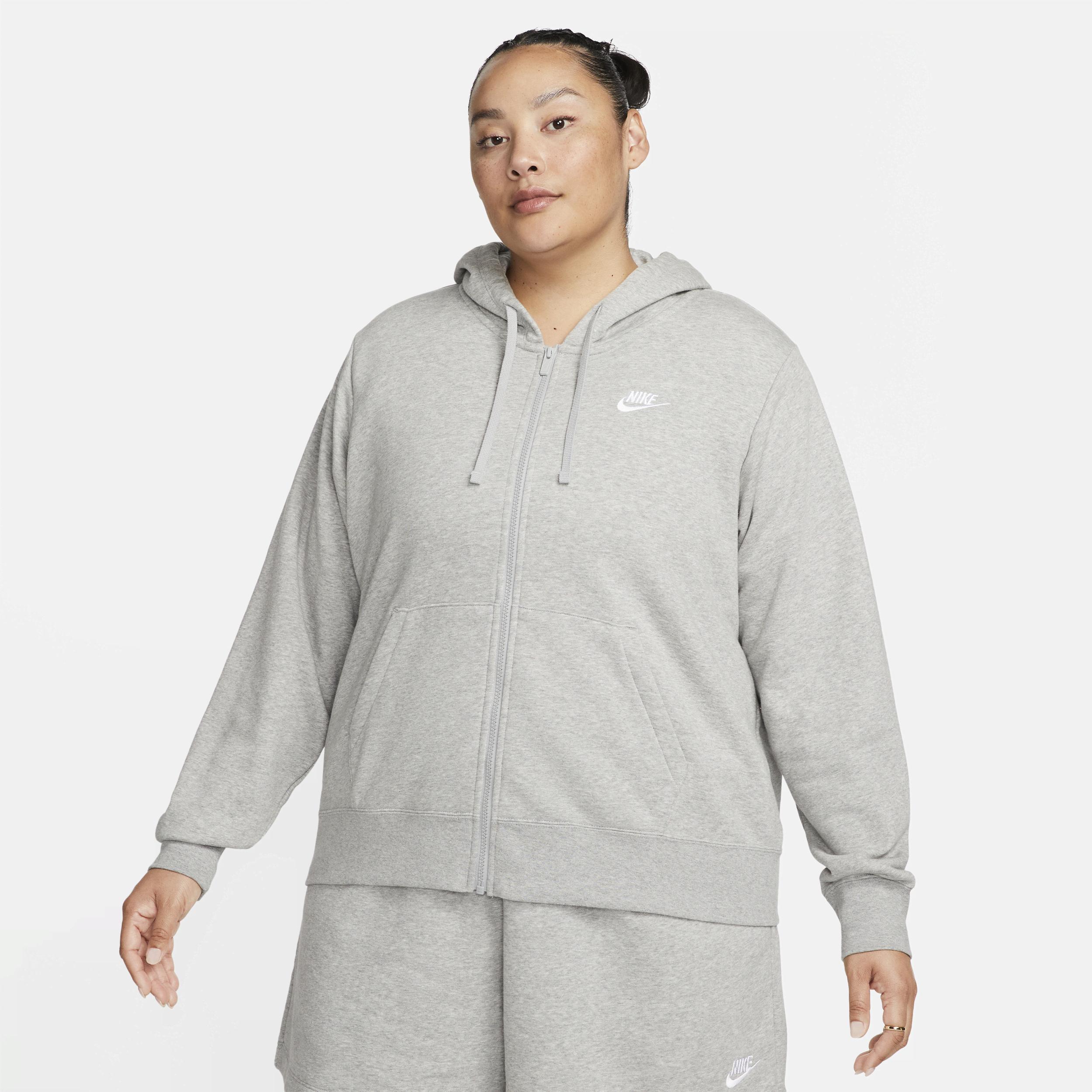 Womens Nike Sportswear Club Fleece Full-Zip Hoodie (Plus Size) Product Image