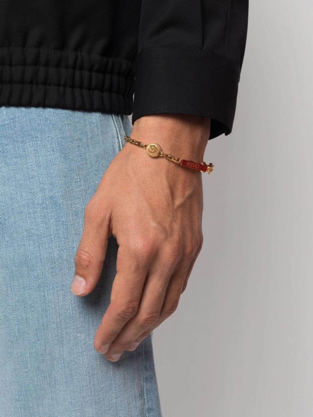 Medusa-coin Chain Bracelet In Gold Product Image