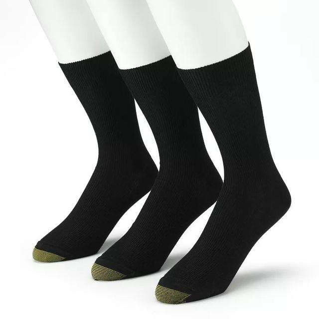 Mens GOLDTOE 3-pk. Fine-Ribbed Metropolitan Crew Socks Product Image