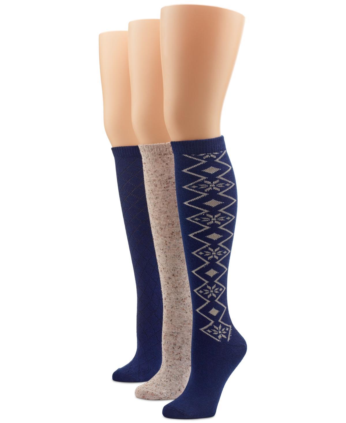 Hue Womens 3-Pk. Thick Fashion Knee-High Socks Product Image