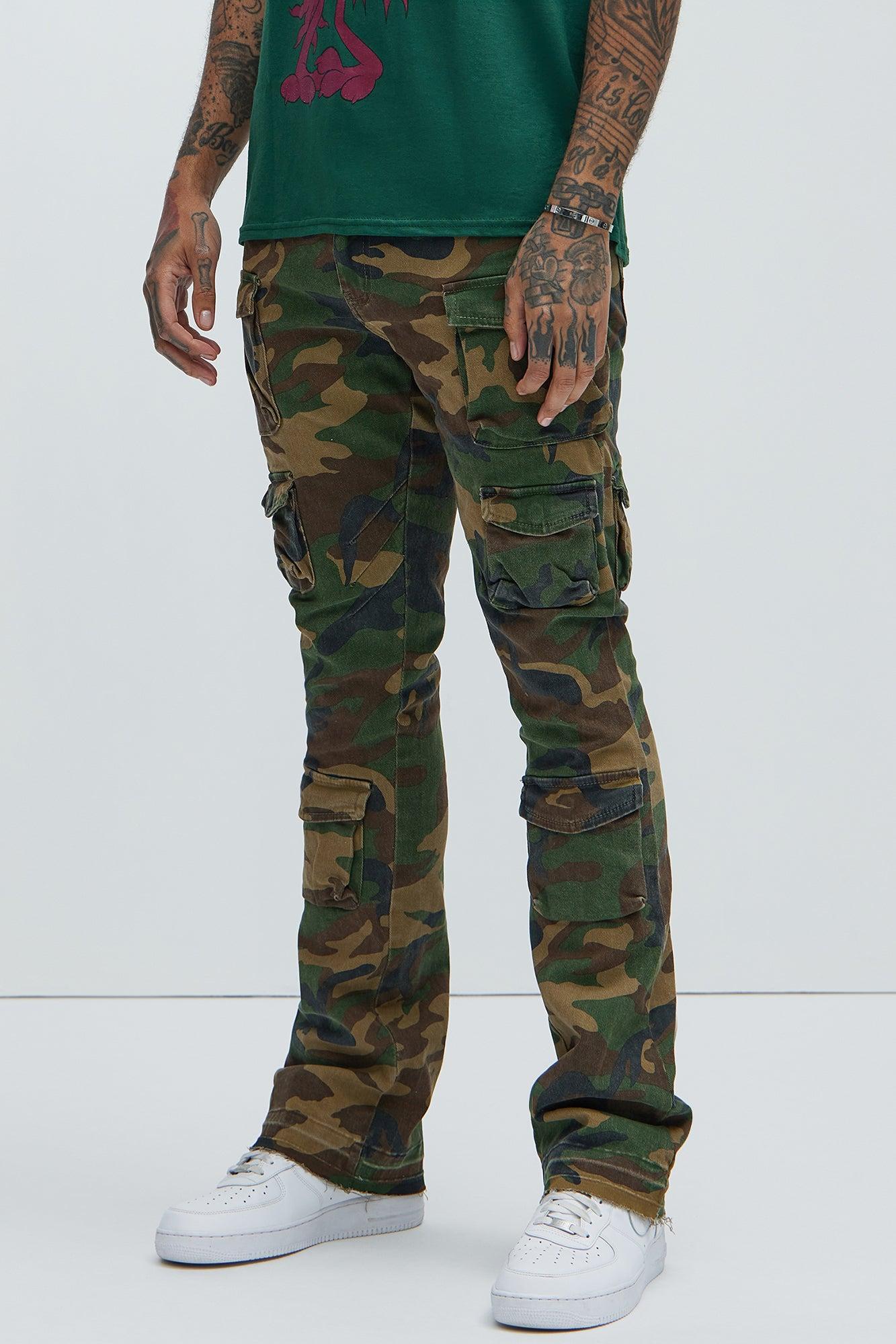 On Repeat Skinny Flare Cargo Pants - Camouflage product image