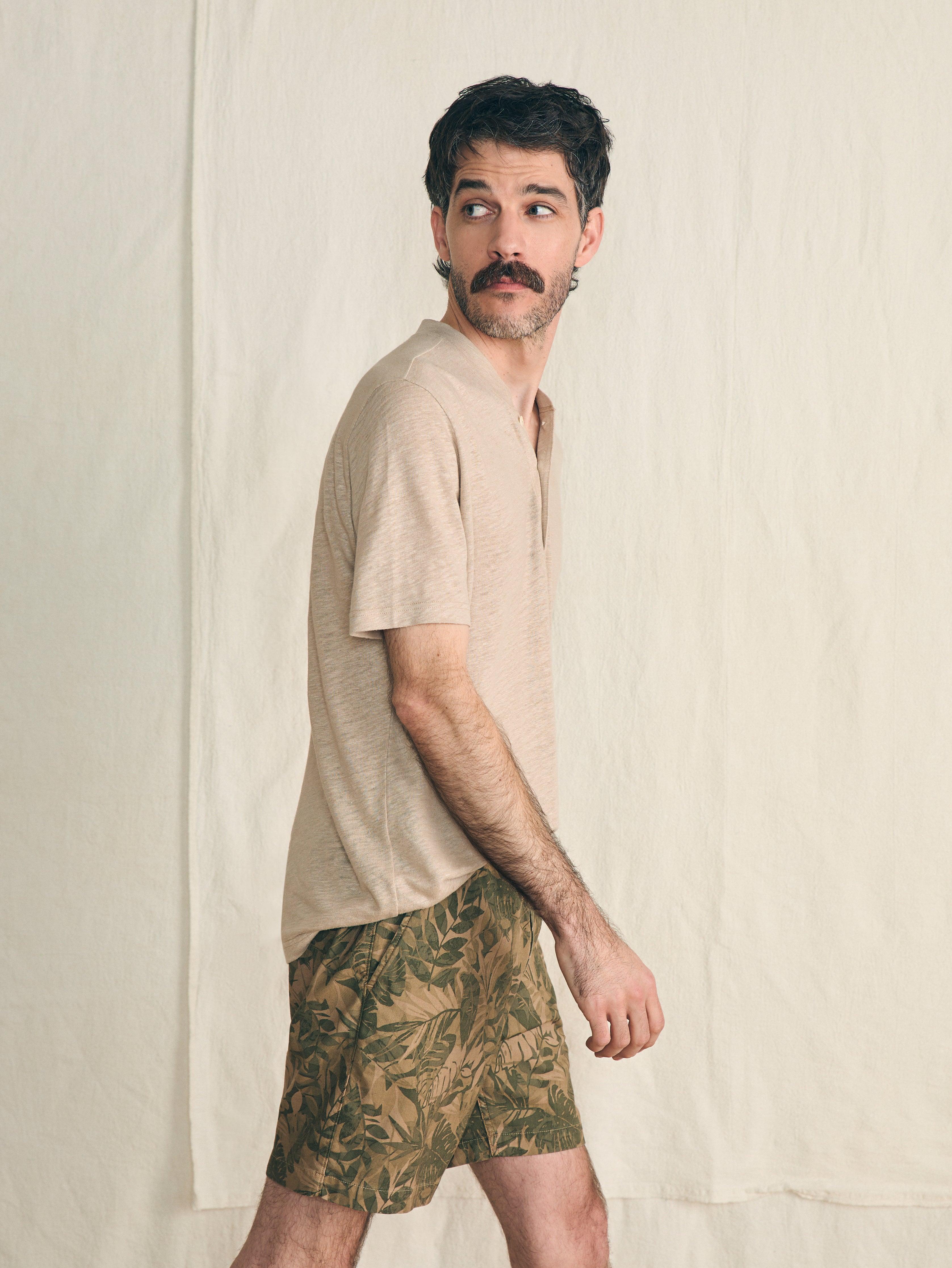 Essential Drawstring Short (6.5" Inseam) - Olive Jungle Tropical Male Product Image