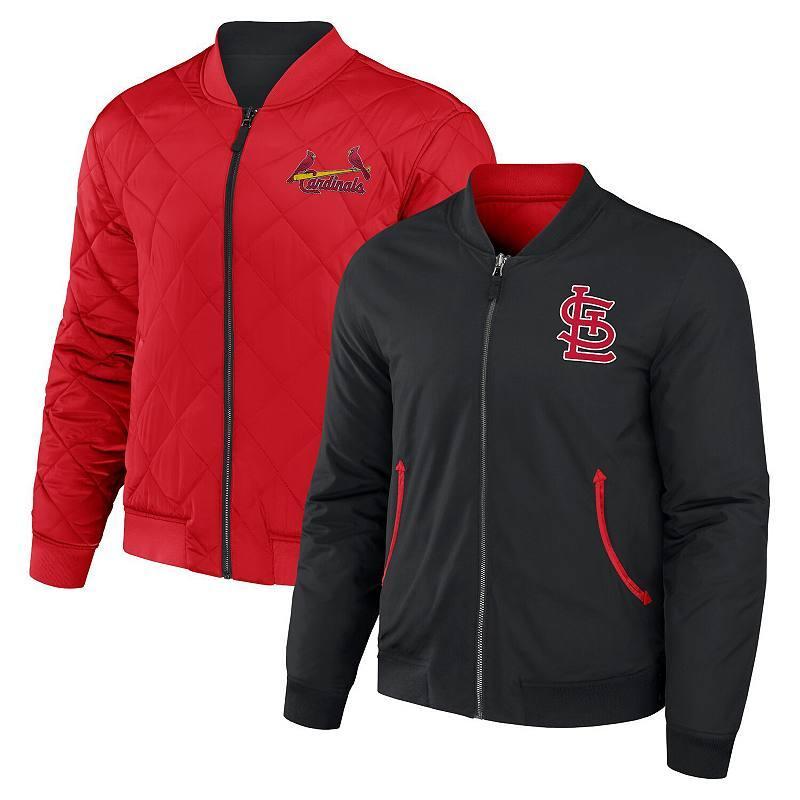 Mens Darius Rucker Collection by Fanatics Black Cleveland Guardians Reversible Full-Zip Bomber Jacket - Black Product Image