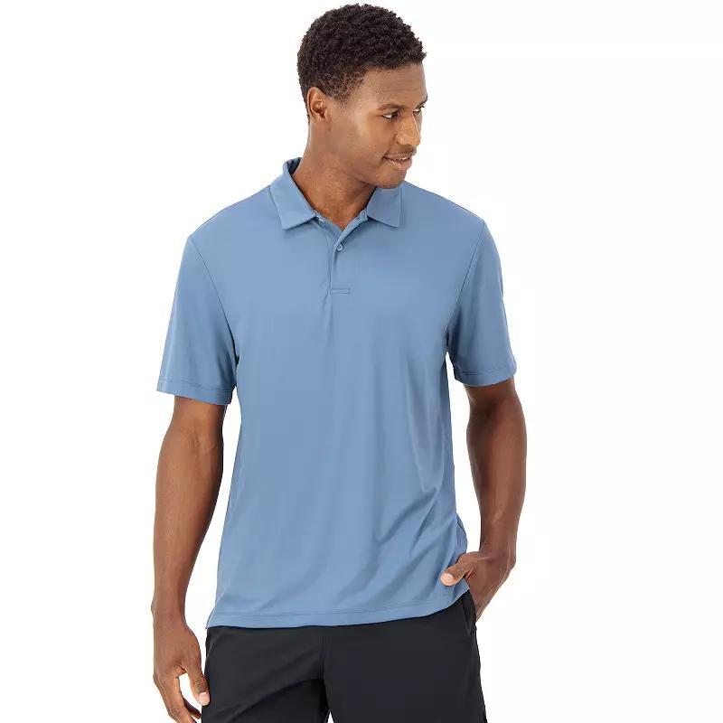 Hanes Moves Mens Short Sleeve Performance Polo Grey Encore 3XL Product Image