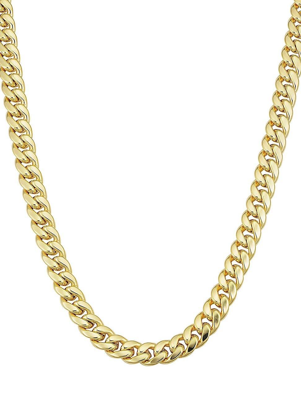 Womens 14K Yellow Gold Estate Cuban Statement Necklace Product Image