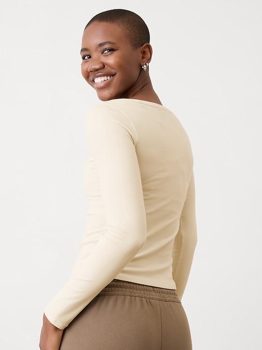 Signature Rib Square Neck Top Product Image