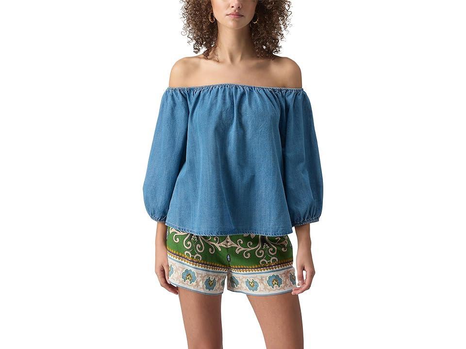 Sanctuary Beach To Bar Blouse (Bit Wash) Women's Clothing Product Image