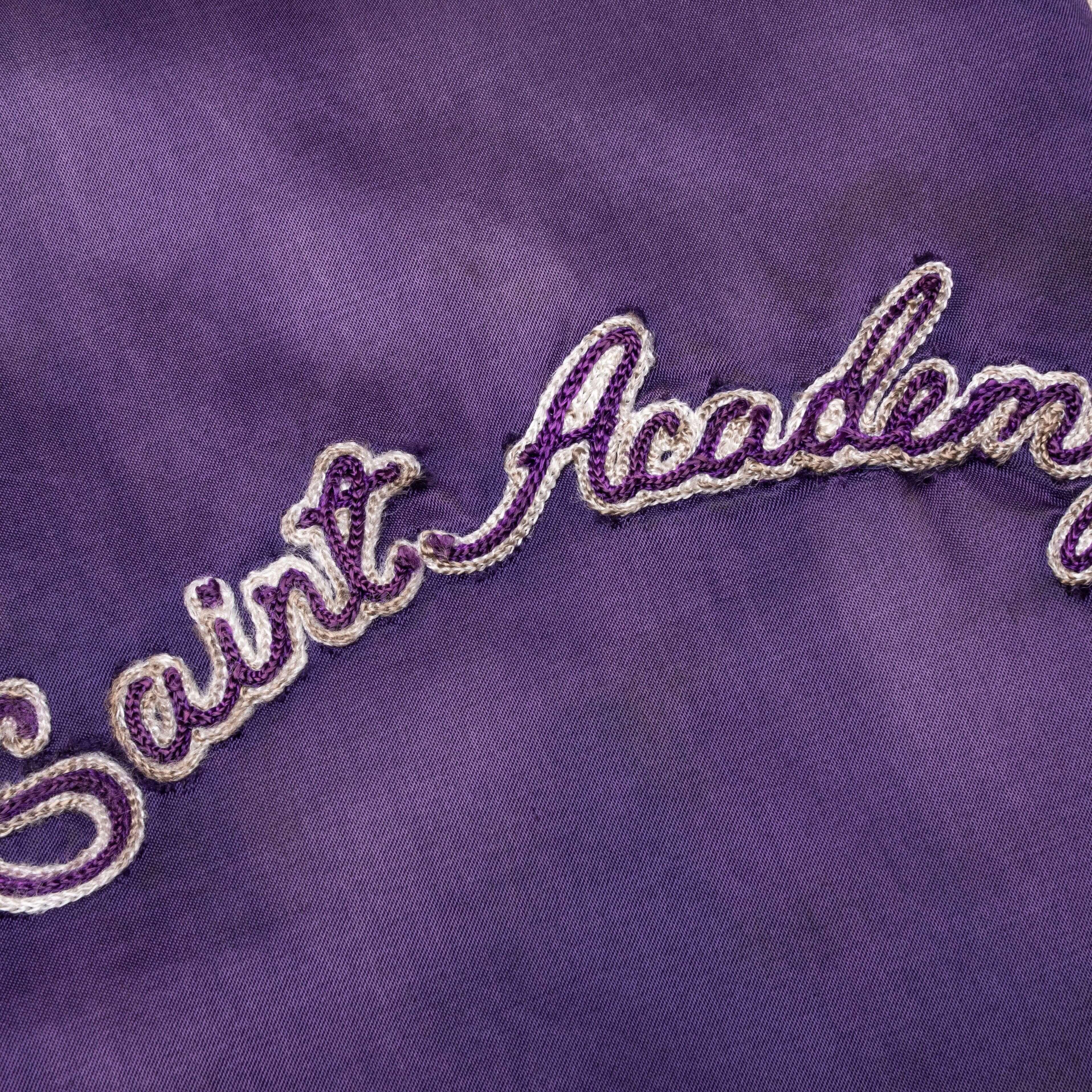 Saint Michael Stadium Jacket - Purple/Pink Male Product Image