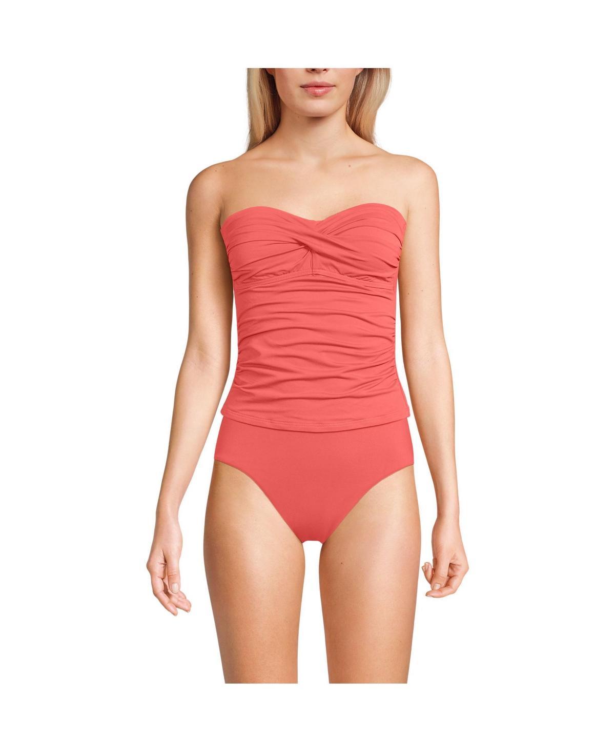 Lands End Womens Bandeau Tankini Swimsuit Top Product Image