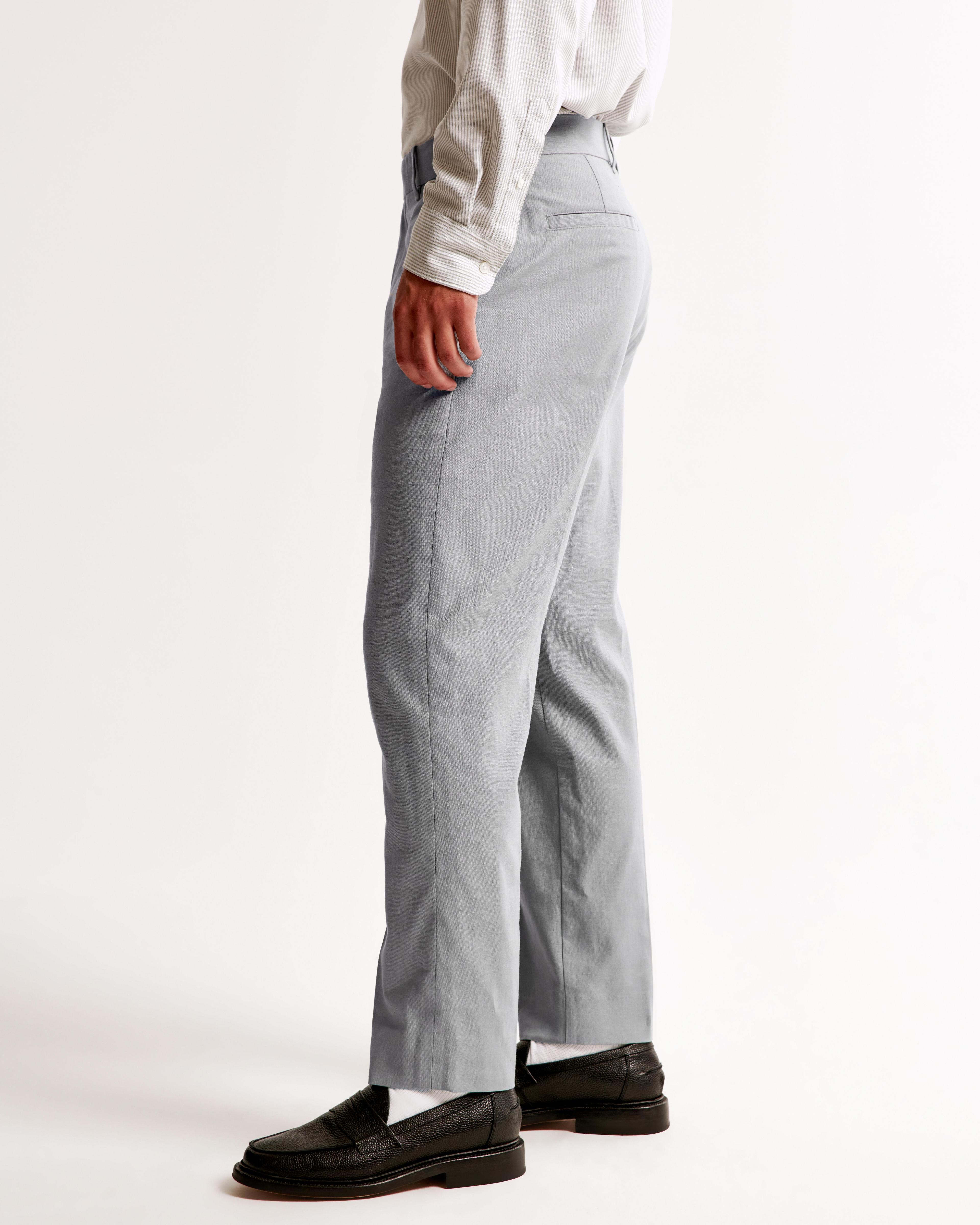 The A&F Collins Tailored Linen-Blend Suit Pant Product Image