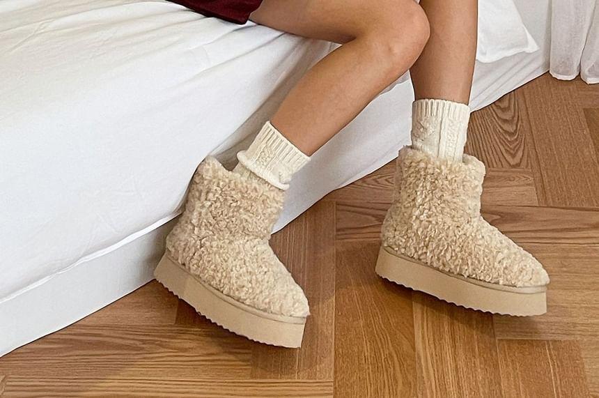 Faux Fur Short Boots product image