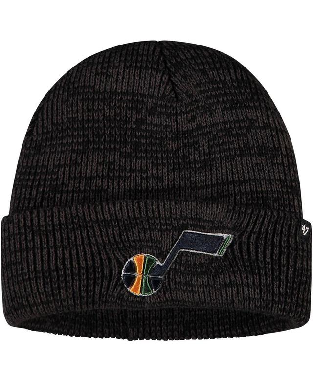 Mens 47 Black Utah Jazz Brain Freeze Cuffed Knit Hat Product Image