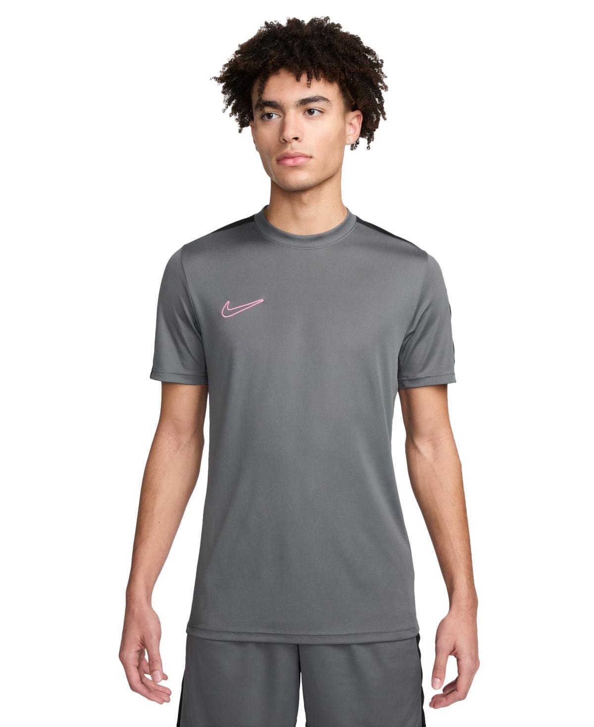 Nike Mens Academy Dri-fit Short Sleeve Soccer T-Shirt - Iron Grey/black Product Image