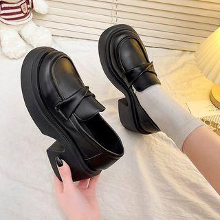 Platform Chunky Heel Loafers product image