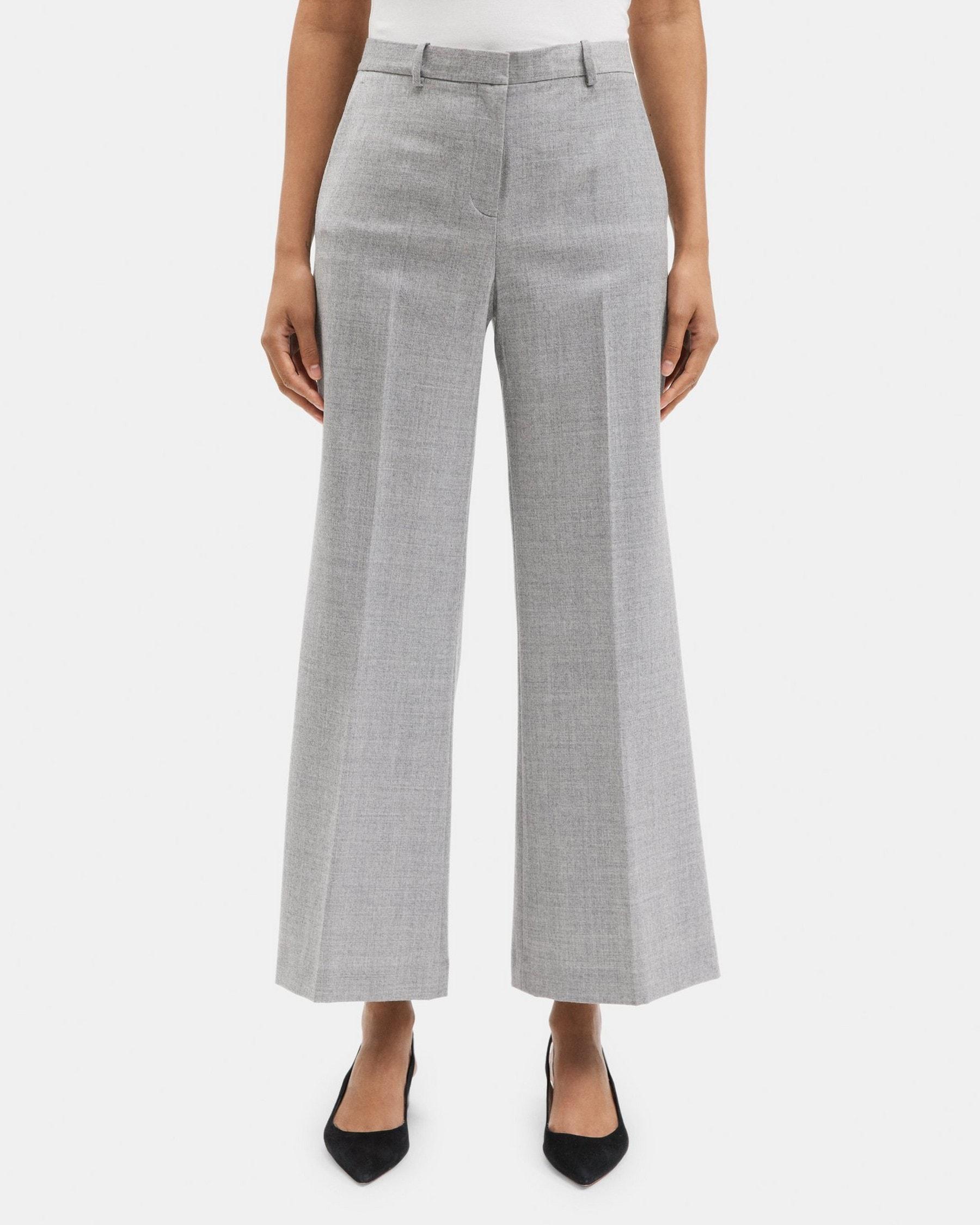 Wide-Leg Pant in Wool Flannel product image