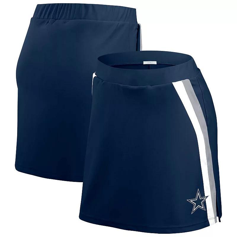 Womens WEAR by Erin Andrews Dallas Cowboys Stripe Skort Blue Product Image