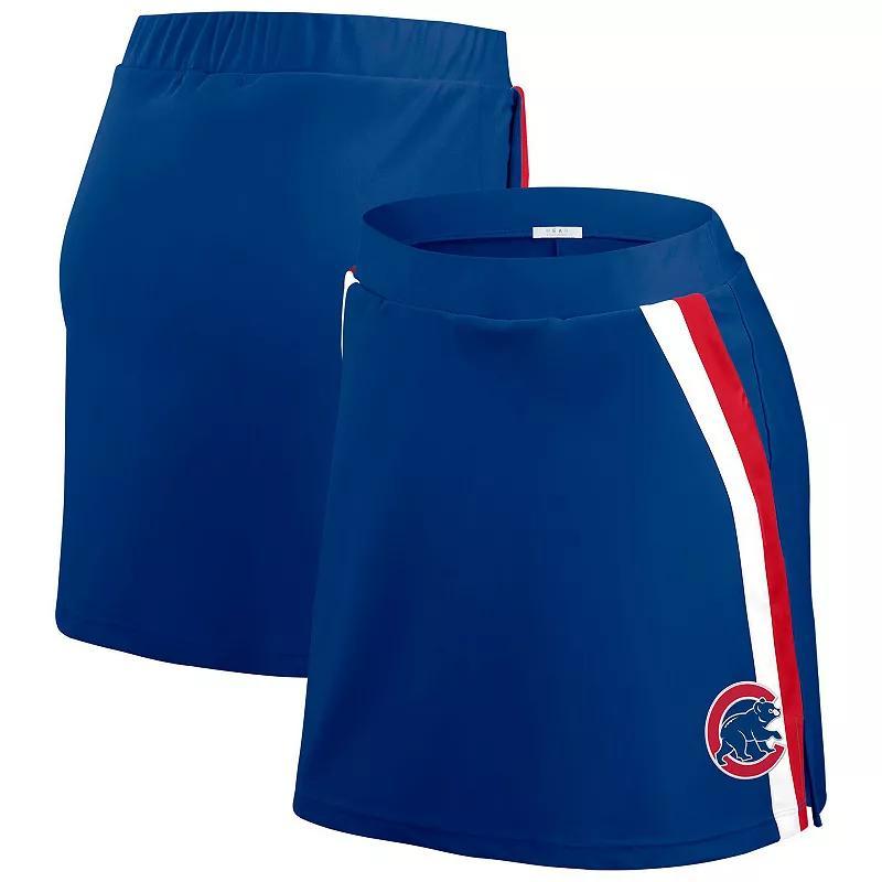 Womens WEAR by Erin Andrews Royal Chicago Cubs Stripes Skort Product Image