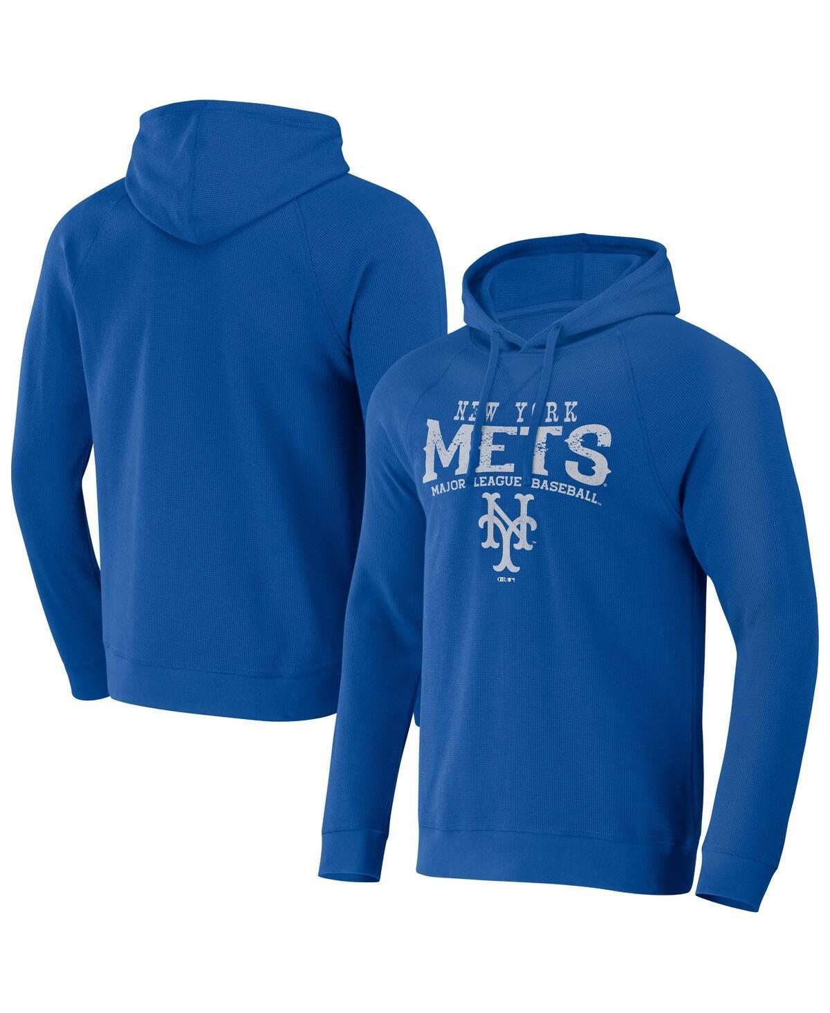 Mens Darius Rucker Collection by Fanatics Royal New York Mets Waffle-Knit Raglan Pullover Hoodie Product Image