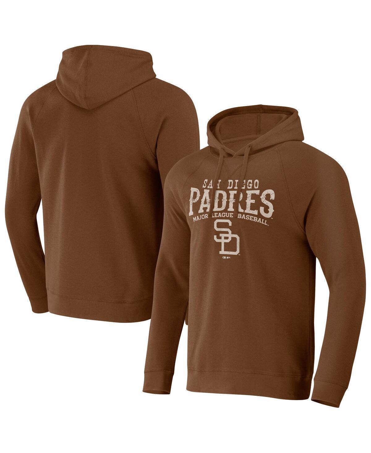 Mens Darius Rucker Collection by Fanatics Brown San Diego Padres Waffle-Knit Raglan Pullover Hoodie Product Image