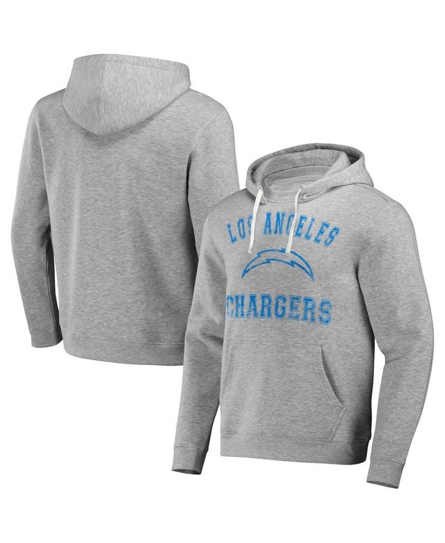 Mens Nfl x Darius Rucker Collection by Fanatics Heather Gray Distressed Los Angeles Chargers Coaches Pullover Hoodie Product Image