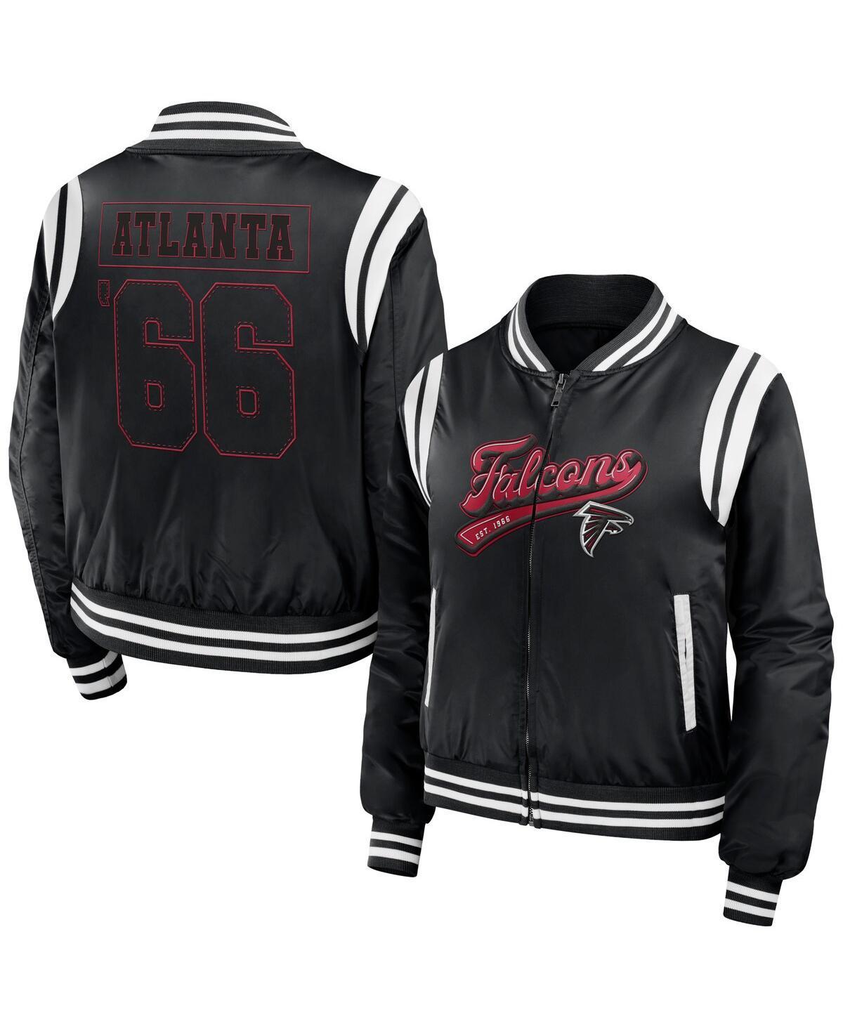 Womens Wear by Erin Andrews Black Atlanta Falcons Bomber Full-Zip Jacket Product Image