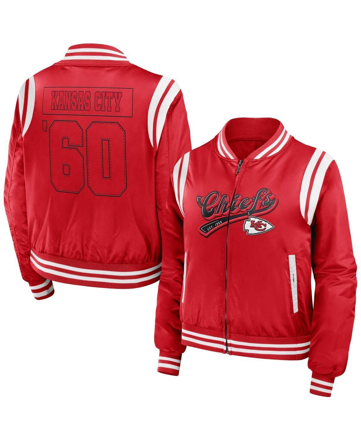 Womens WEAR by Erin Andrews Crimson Alabama Crimson Tide Football Bomber Full-Zip Jacket Product Image