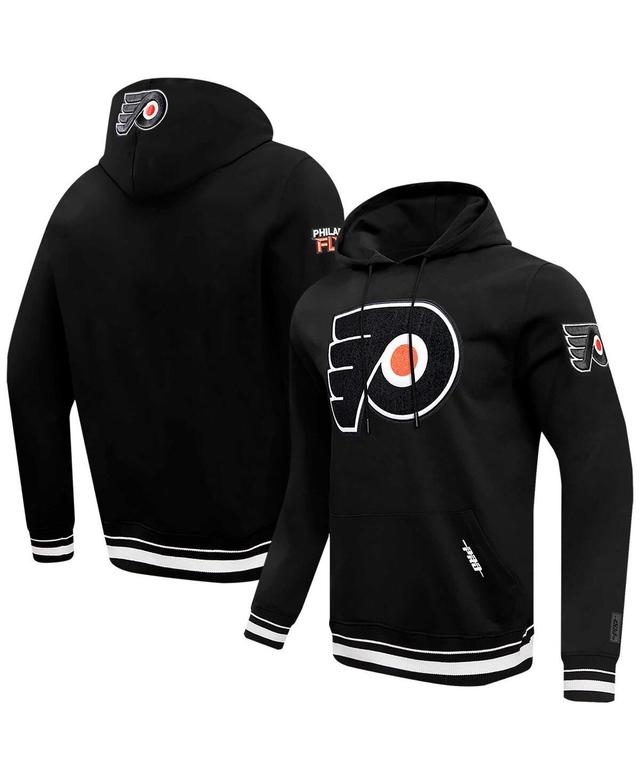 Mens Pro Standard Black Philadelphia Flyers Retro Classic Fleece Pullover Hoodie Product Image