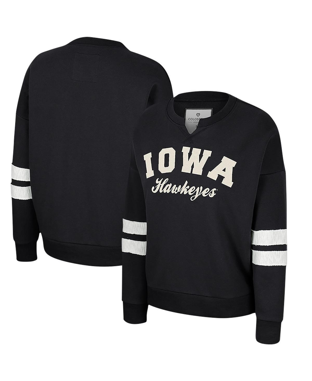 Womens Colosseum Iowa Hawkeyes Perfect DateNotch Neck Pullover Sweatshirt Product Image