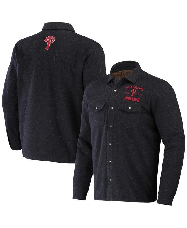 Mens Darius Rucker Collection by Fanatics Black New York Yankees RingstopFull-Snap Shacket Product Image