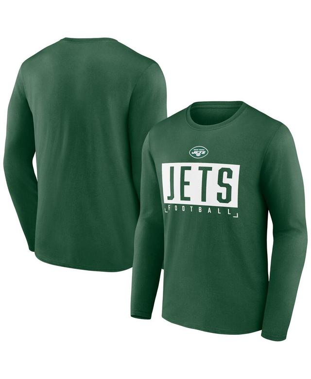 Mens Fanatics Branded Green New York Jets Stack The Box Long Sleeve T-Shirt Product Image