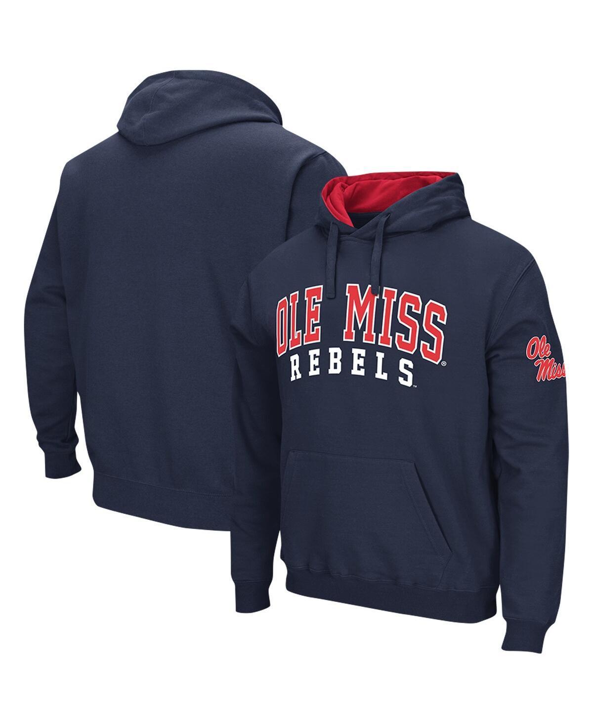 Mens Colosseum Powder Blue Ole Miss Rebels Double Arch Pullover Hoodie Product Image