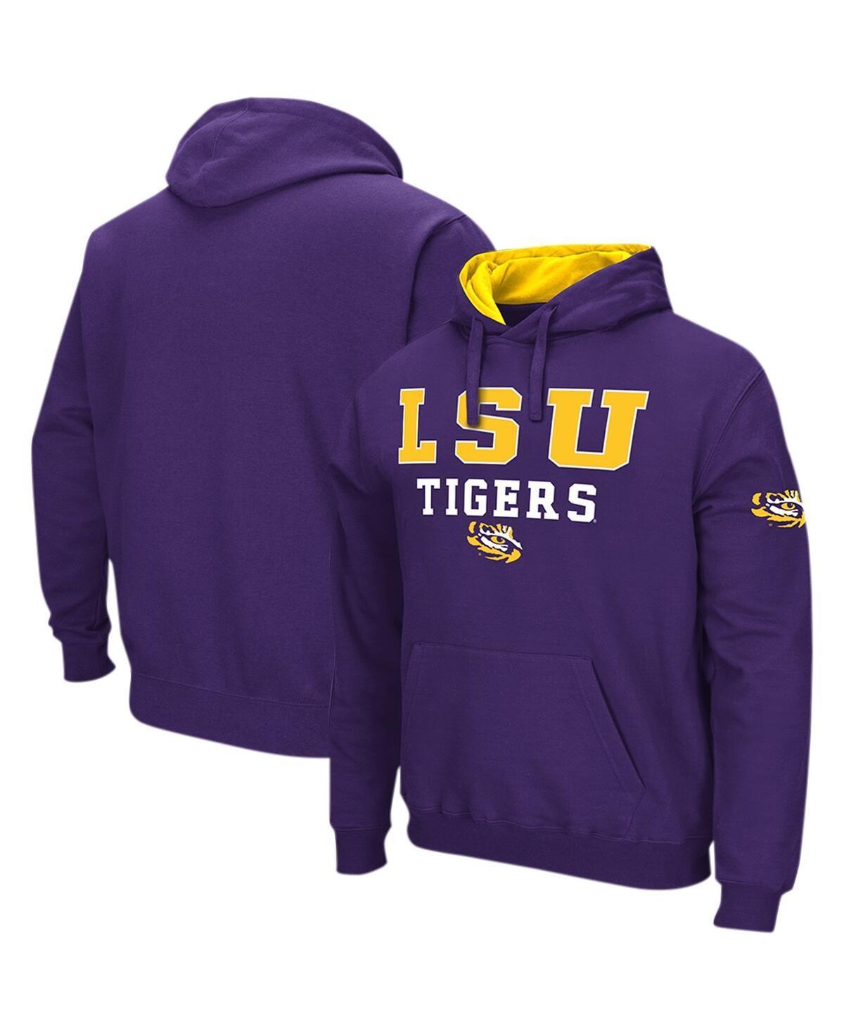 Mens Colosseum Purple LSU Tigers Sunrise Pullover Hoodie Product Image